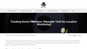 Gadgets2Spy - Tracking Device Necklace