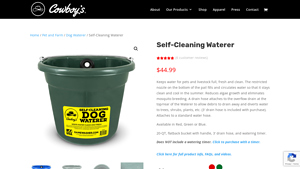 Game Washer - Self-Cleaning Waterer