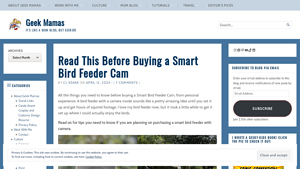 Geek Mamas - Dzees Bird Feeder Cam