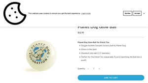 iFetch - Planet Dog Glow Ball