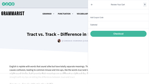 Grammarist - Tract vs Track Explained