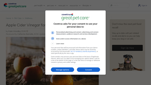 Great Pet Care - Apple Cider Vinegar for Dogs