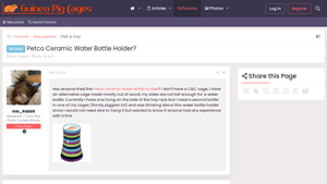 Petco - Ceramic Water Bottle Holder