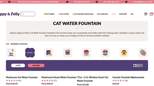 Happy & Polly - Cat Automatic Water Fountain Dispenser