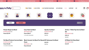 Happy and Polly - Handmade Cat Bowls