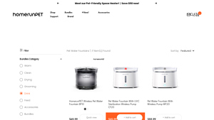 HomerunPET - Wireless Pet Water Fountain BF10