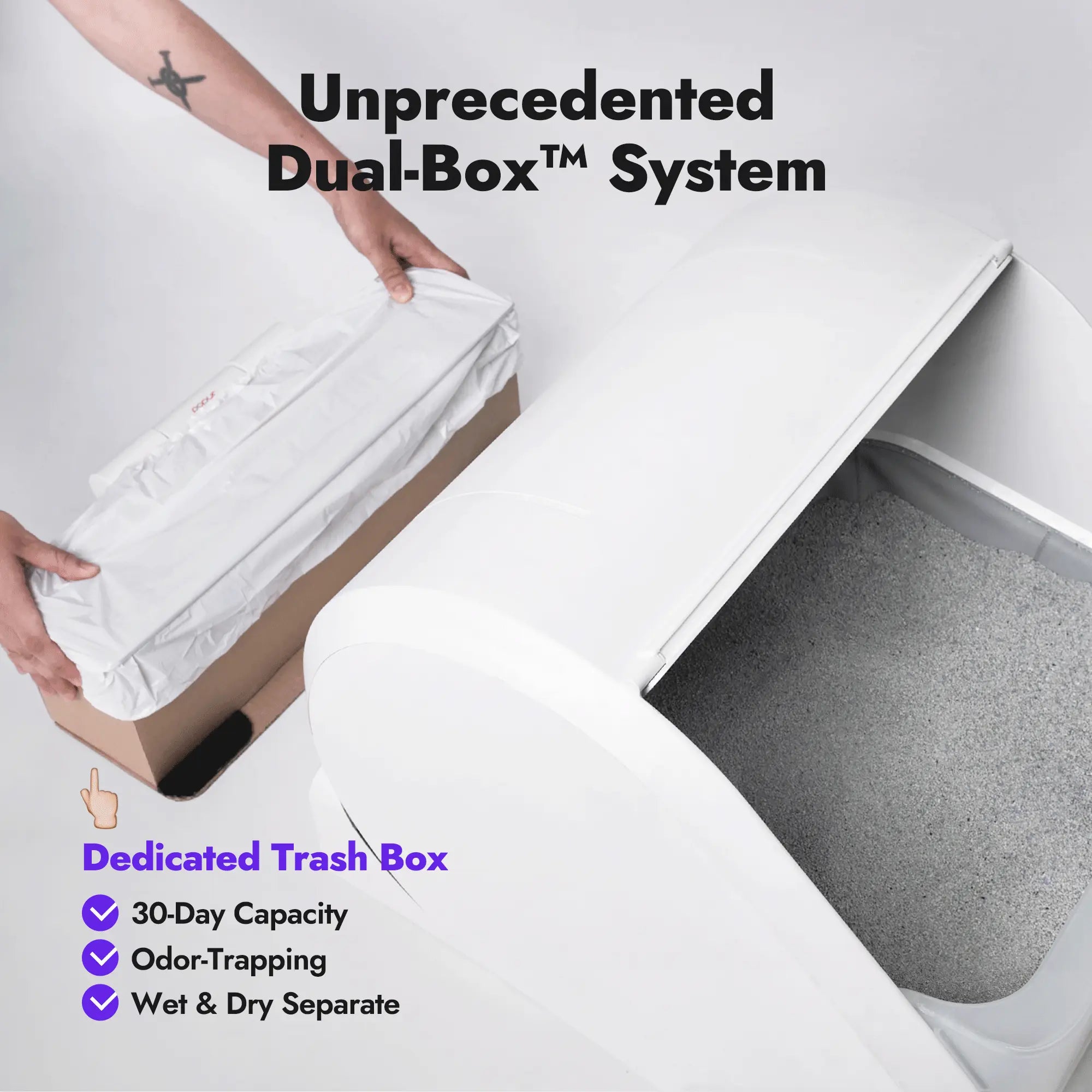 An application scenario or product detail of how does self cleaning litter box work - Image 9