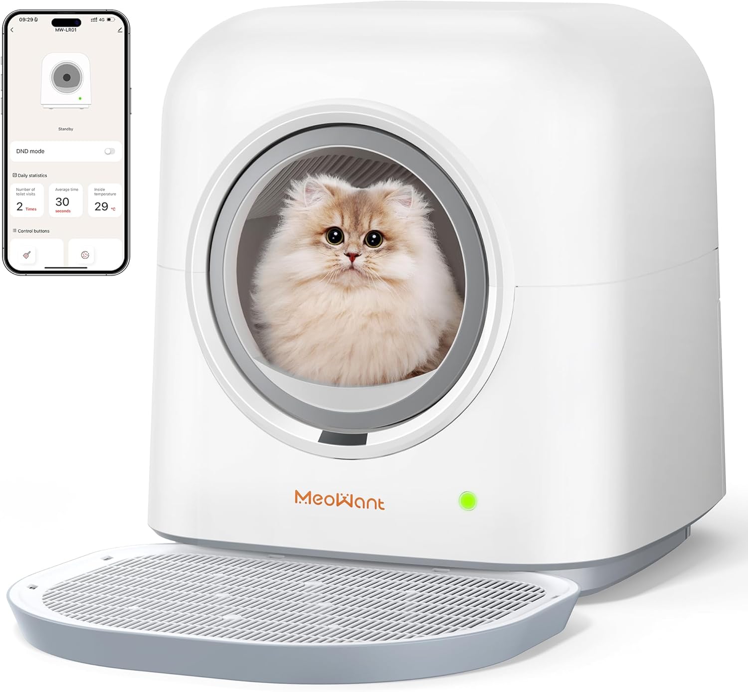 An application scenario or product detail of how to clean a meowant litter box - Image 14