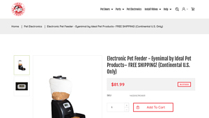 Ideal Pet Products - Eyenimal Electronic Pet Feeder