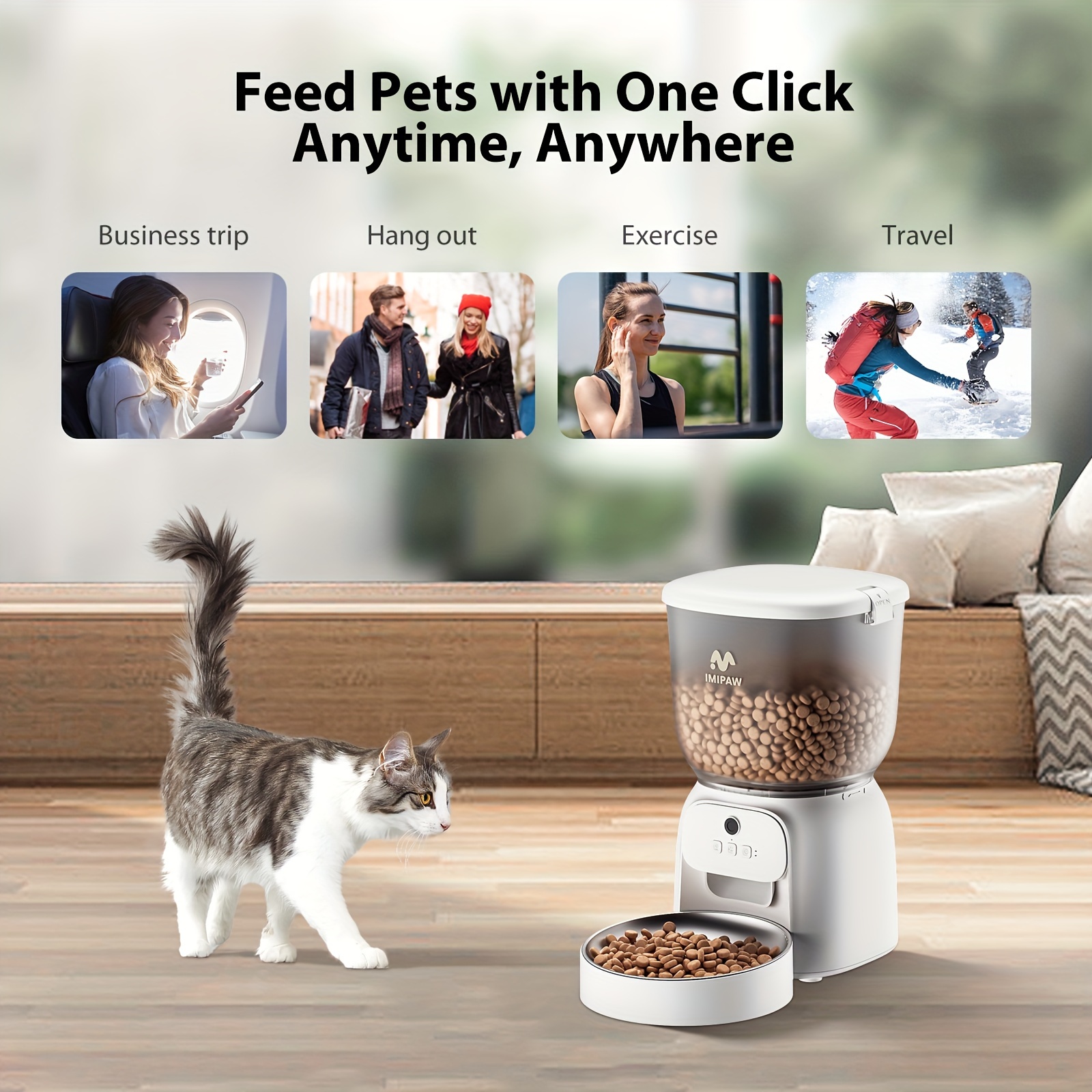 An application scenario or product detail of imipaw automatic cat feeder - Image 16