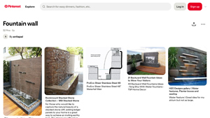 Pinterest - Unique Water Features