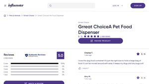 Influenster - Grreat Choice Pet Food Dispenser