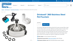 Invisible Fence - Drinkwell® 360 Stainless Steel Pet Fountain