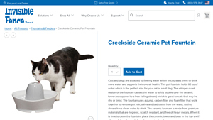 Invisible Fence - Creekside Ceramic Pet Fountain