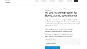 iReachFar - 4G GPS Tracking Bracelet