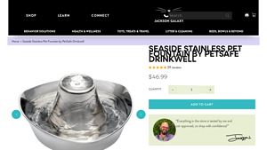 PetSafe - Seaside Stainless Pet Fountain
