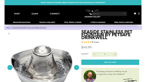 PetSafe - Seaside Stainless Pet Fountain