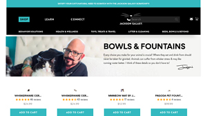 Jackson Galaxy - Whiskerware Ceramic Tilted Bowl