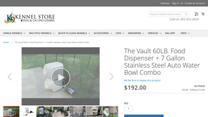 K9 Kennel Store - The Vault 40Lb. Food + 7 Gallon Water Dispenser Combo