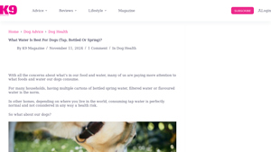 K9 Magazine - Safe Tap Water for Dogs
