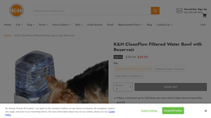 K&H - CleanFlow Filtered Water Bowl