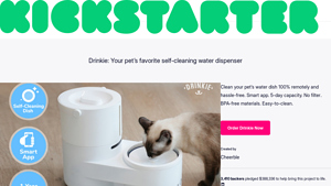 Drinkie - Self-Cleaning Water Dispenser for Pets