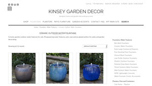 Kinsey Family Farm - Boden Fountain Bronze Small Ceramic Pot Outdoor Water Feature