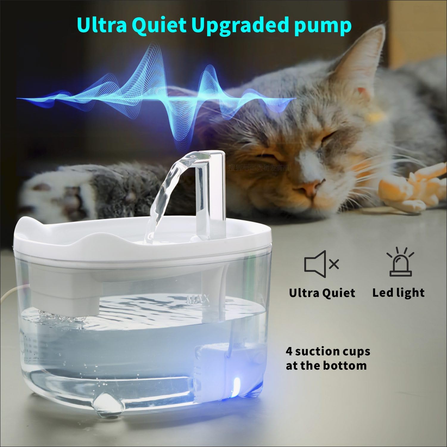 An application scenario or product detail of kitten drinking fountain - Image 3