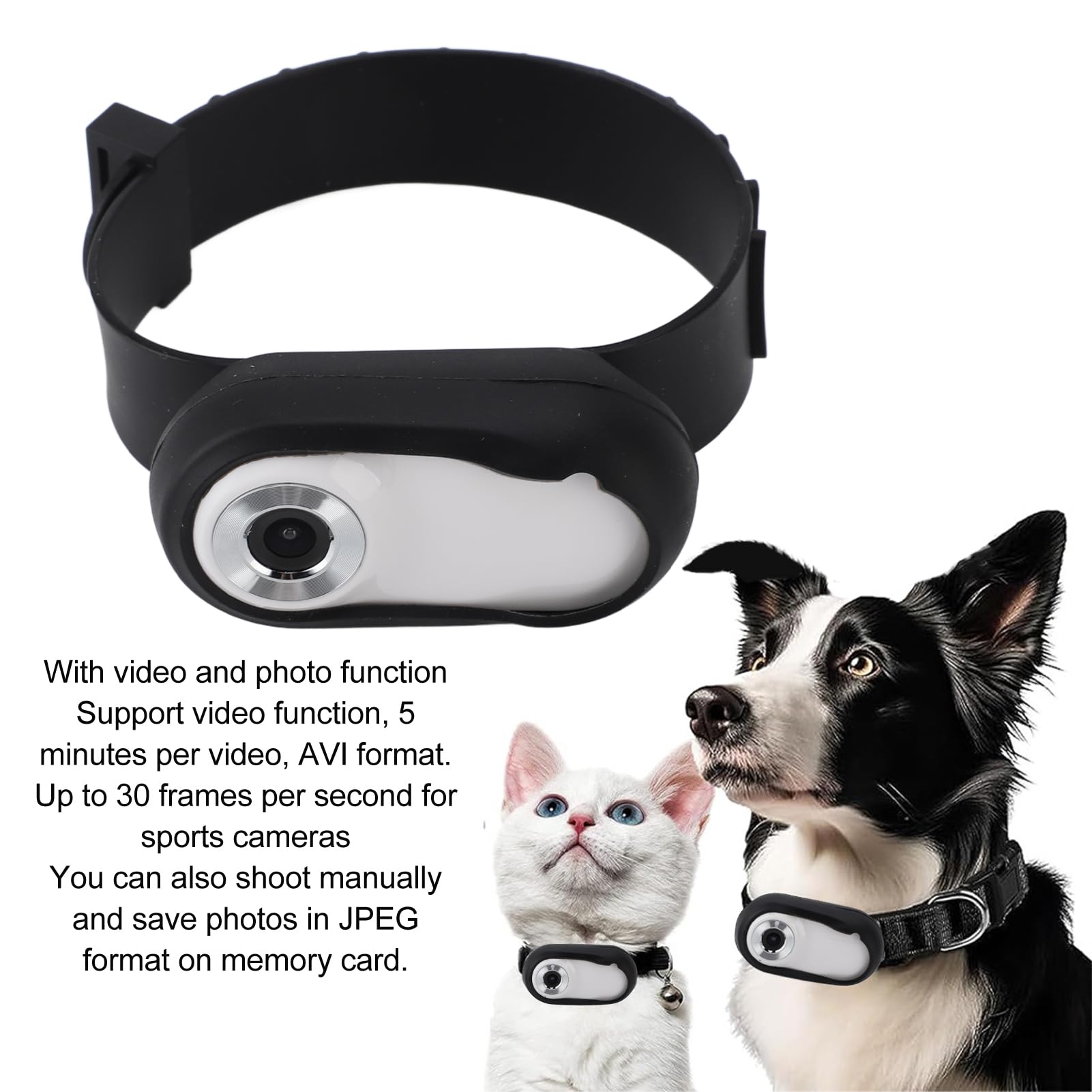An application scenario or product detail of kitty cam collar - Image 1