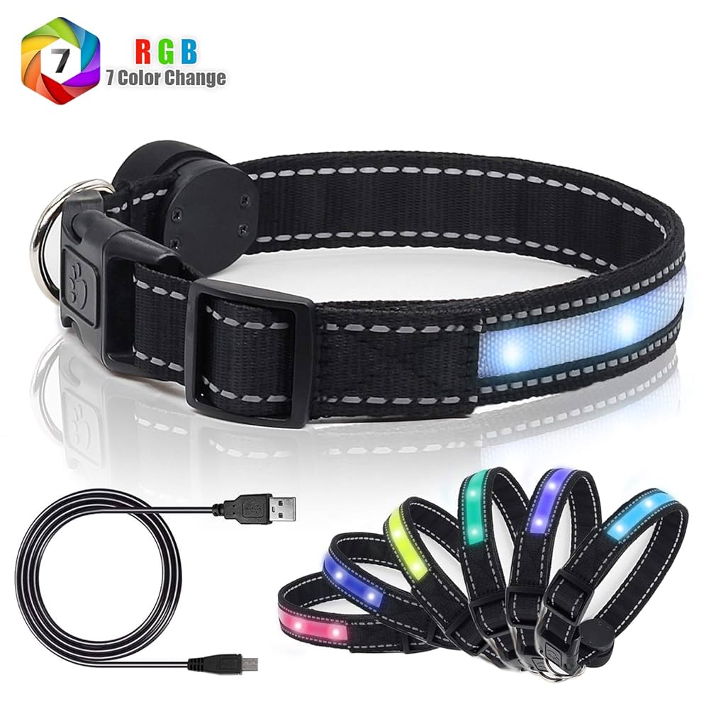 An application scenario or product detail of led lighted dog collar - Image 19