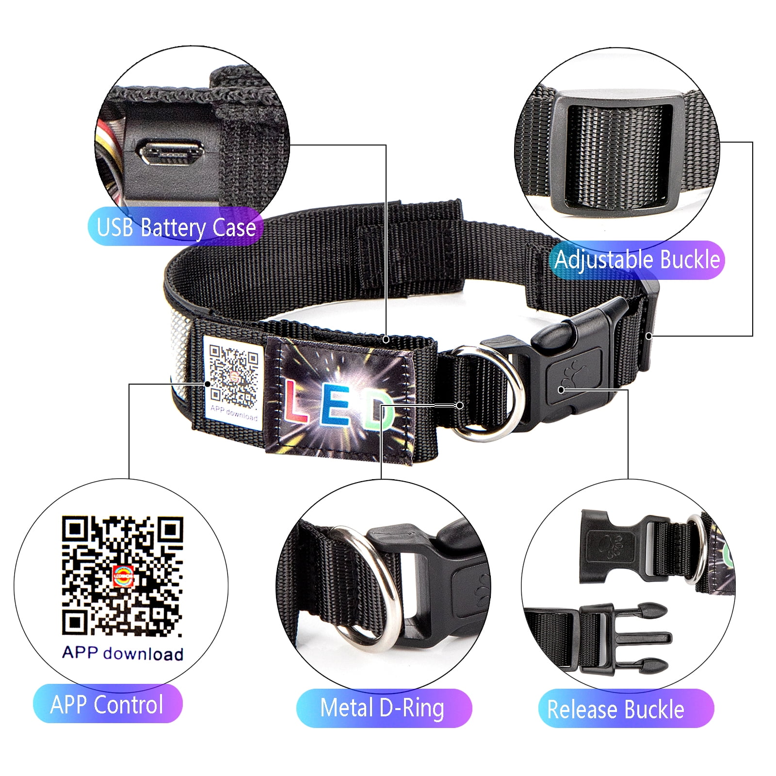 An application scenario or product detail of led lighted dog collar - Image 23