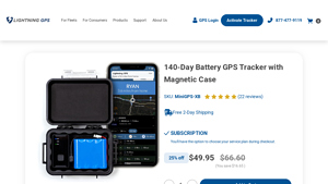 Lightning GPS - 140-Day Battery Tracker