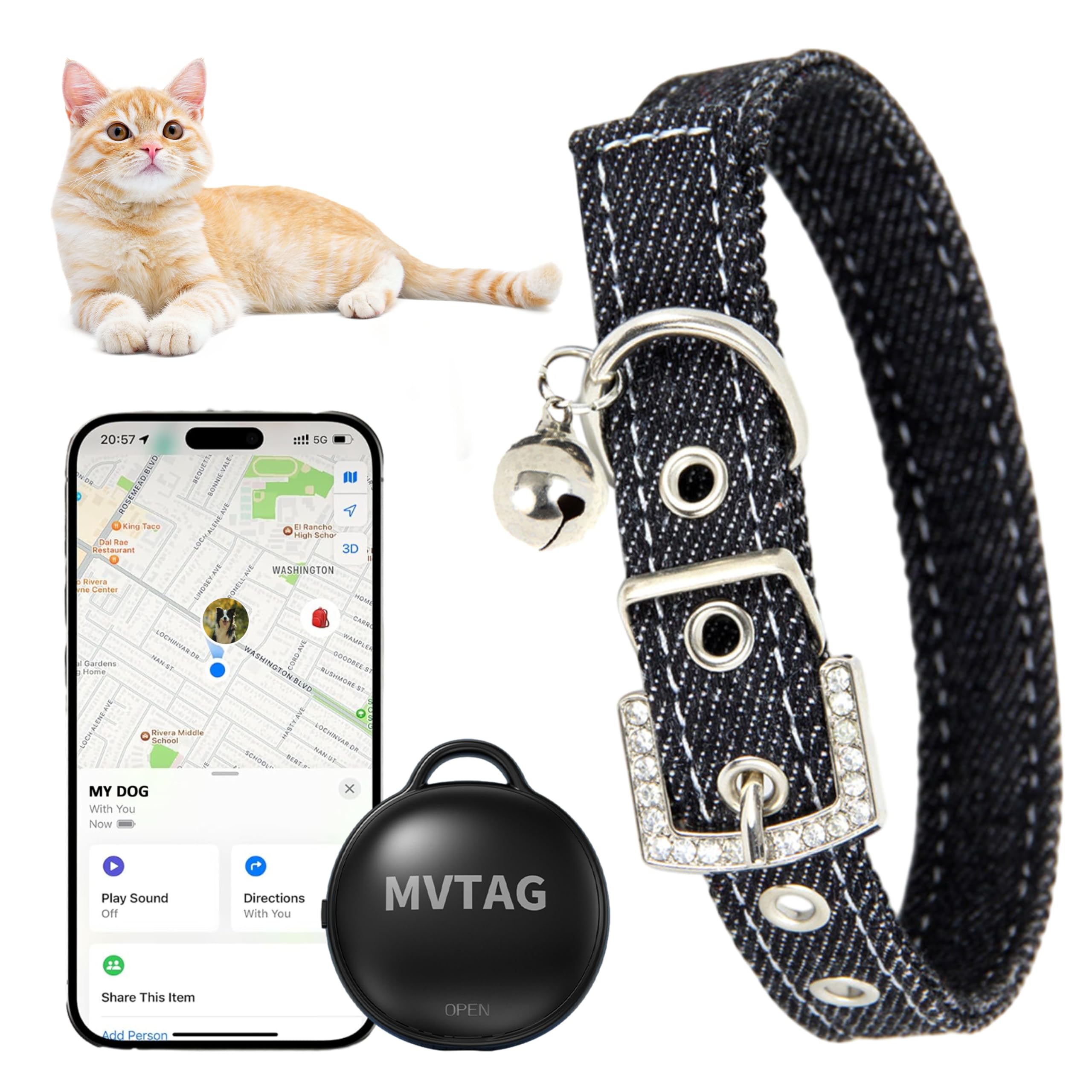 An application scenario or product detail of locator collar for cats - Image 10