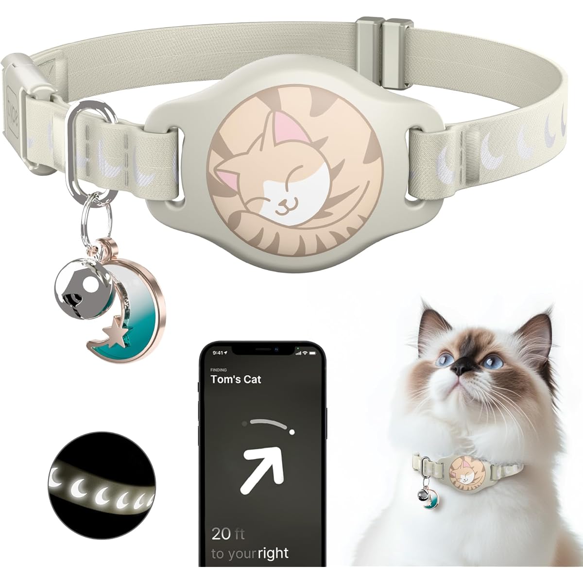 An application scenario or product detail of locator collar for cats - Image 12