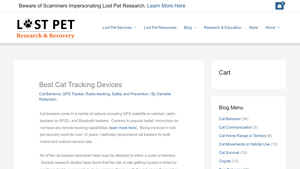 Lost Pet Research - TabCat Tracker