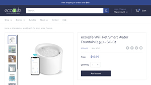 eco4life - WiFi Pet Smart Water Fountain