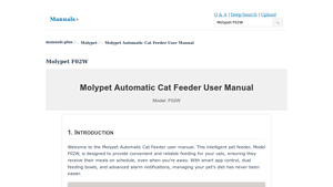 Molypet - F02W Smart Pet Feeder