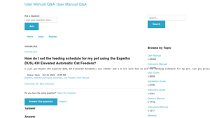 Manuals.plus - DU5L-KH Elevated Automatic Cat Feeder