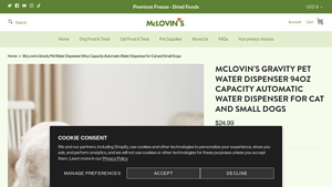 McLovin - Gravity Pet Water Dispenser