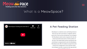 MeowSpace - Selective-Access Cat Feeding Enclosure