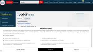 Merriam-Webster - Feeder Definition