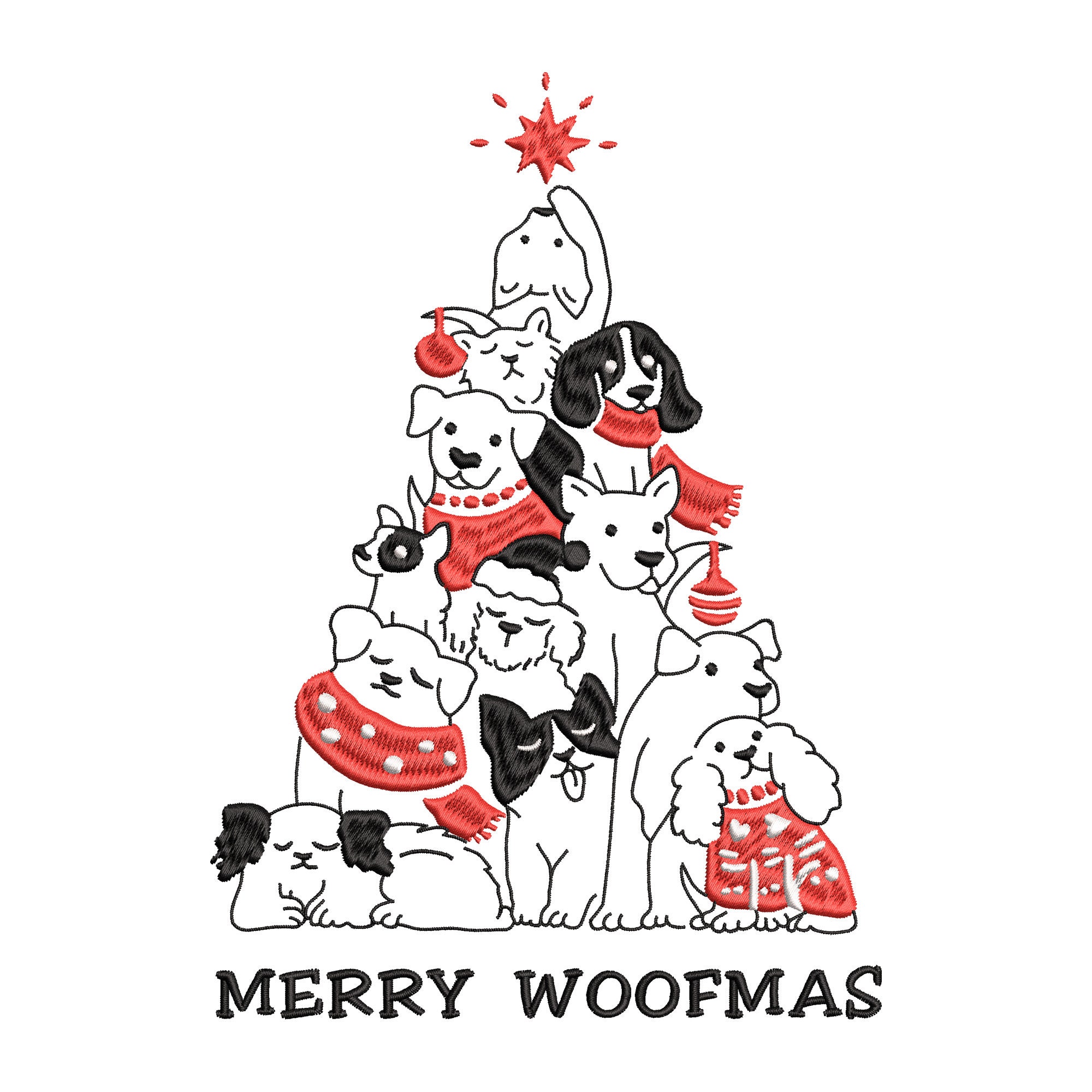 An application scenario or product detail of merry christmas from me and my dog - Image 3