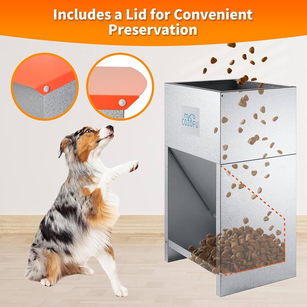 An application scenario or product detail of metal dog food feeder - Image 9