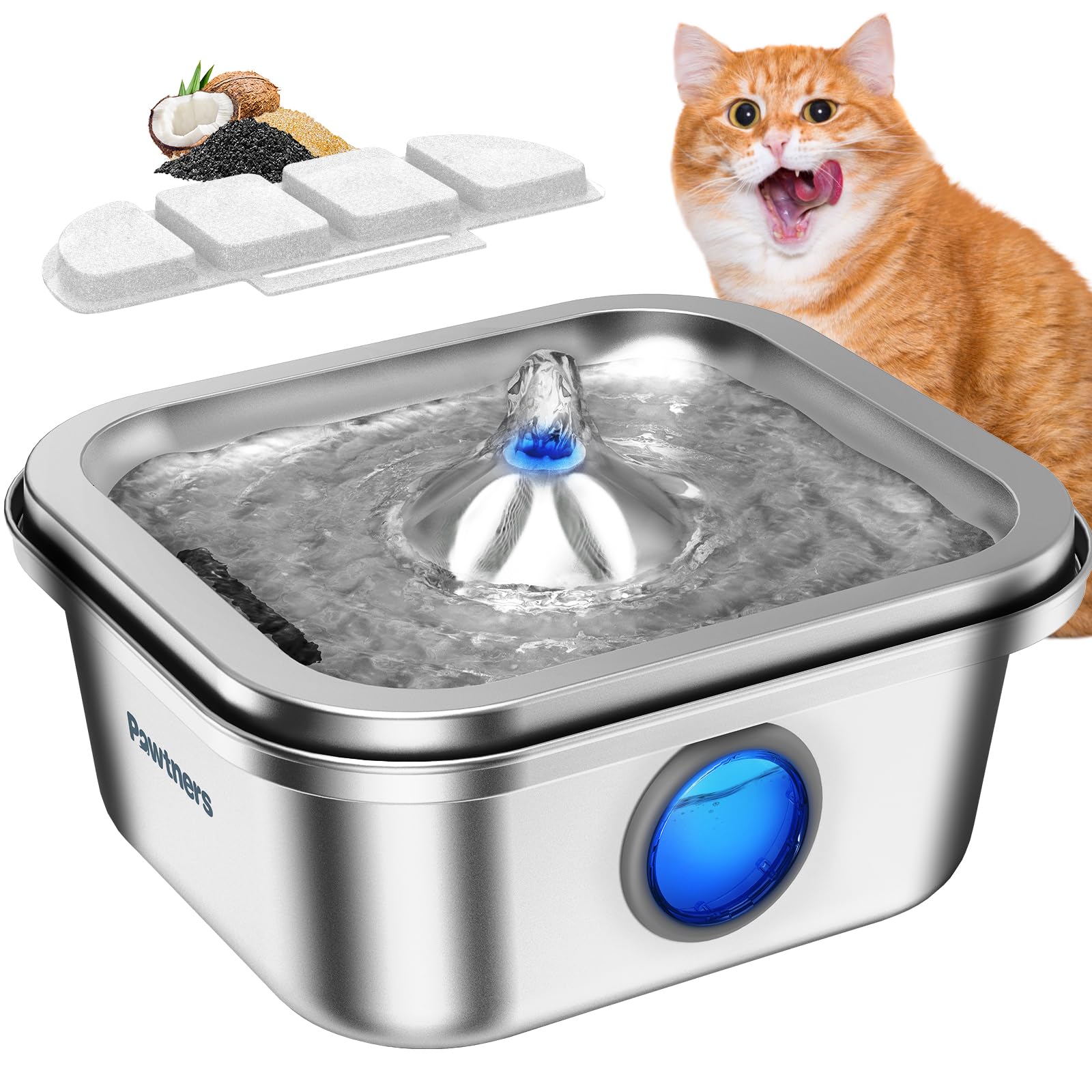 An application scenario or product detail of metal water fountain cat - Image 13