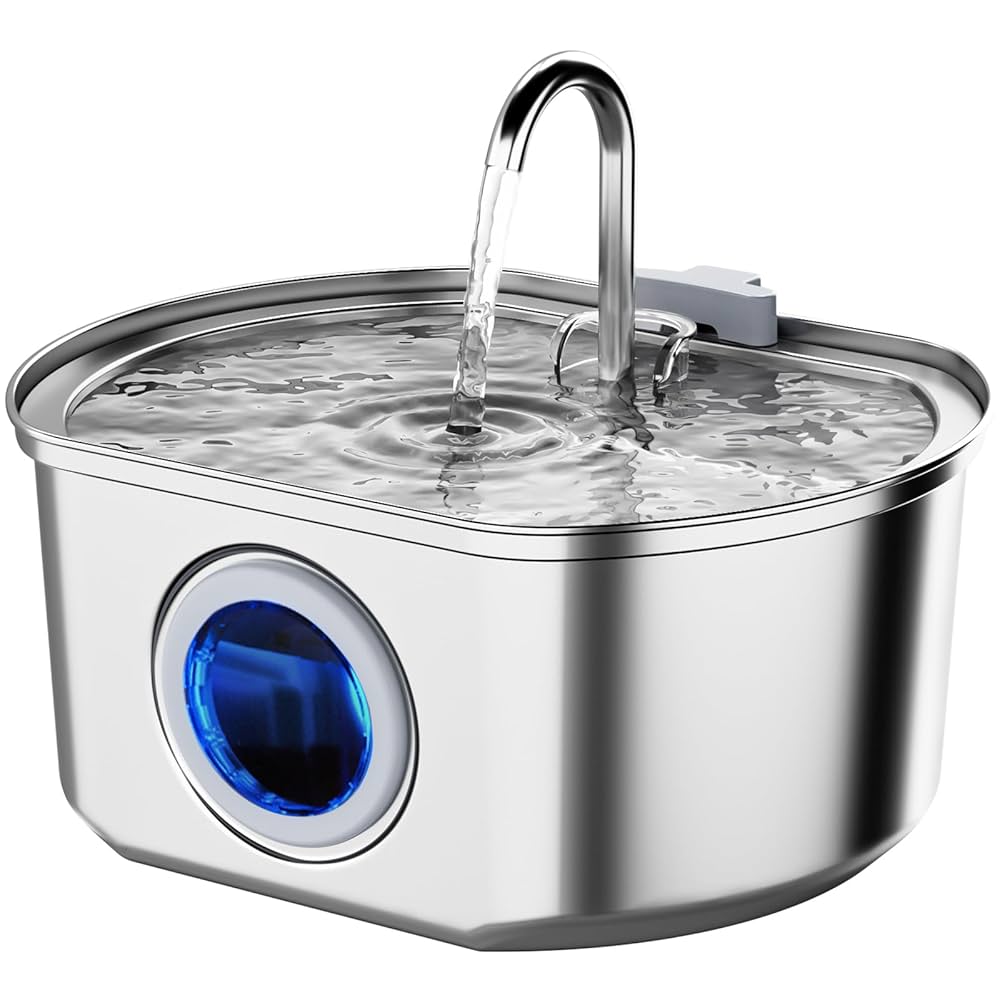 An application scenario or product detail of metal water fountain for cats - Image 4