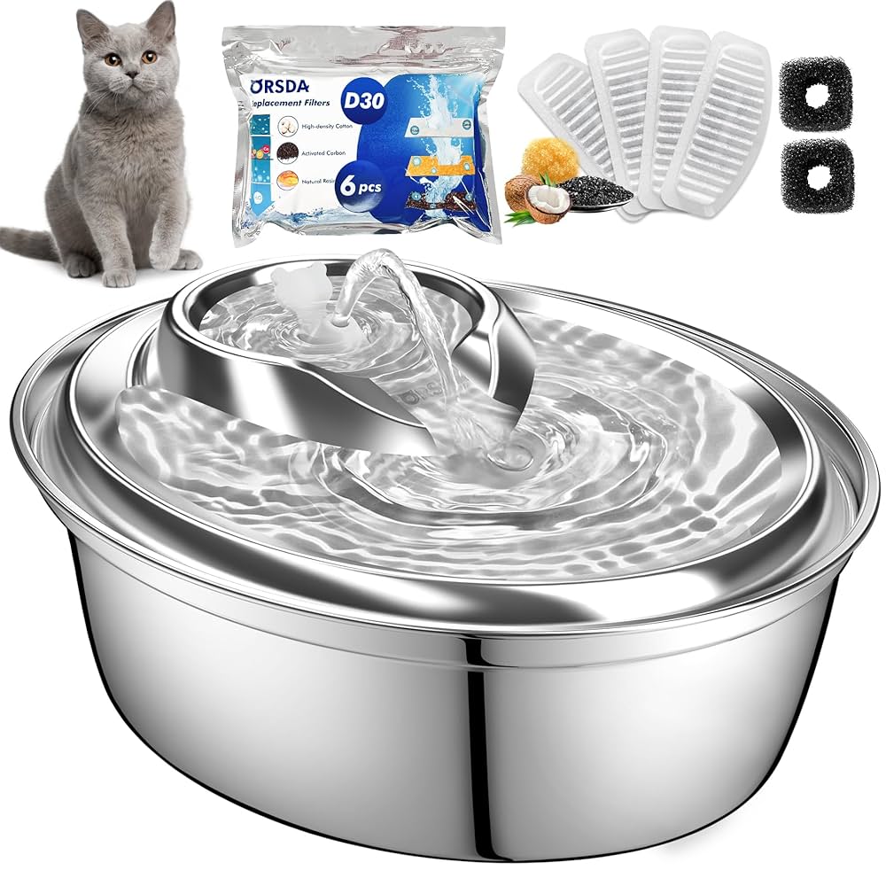 An application scenario or product detail of metal water fountain for cats - Image 5