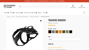 Modern Icon - K9 Tracking Harness