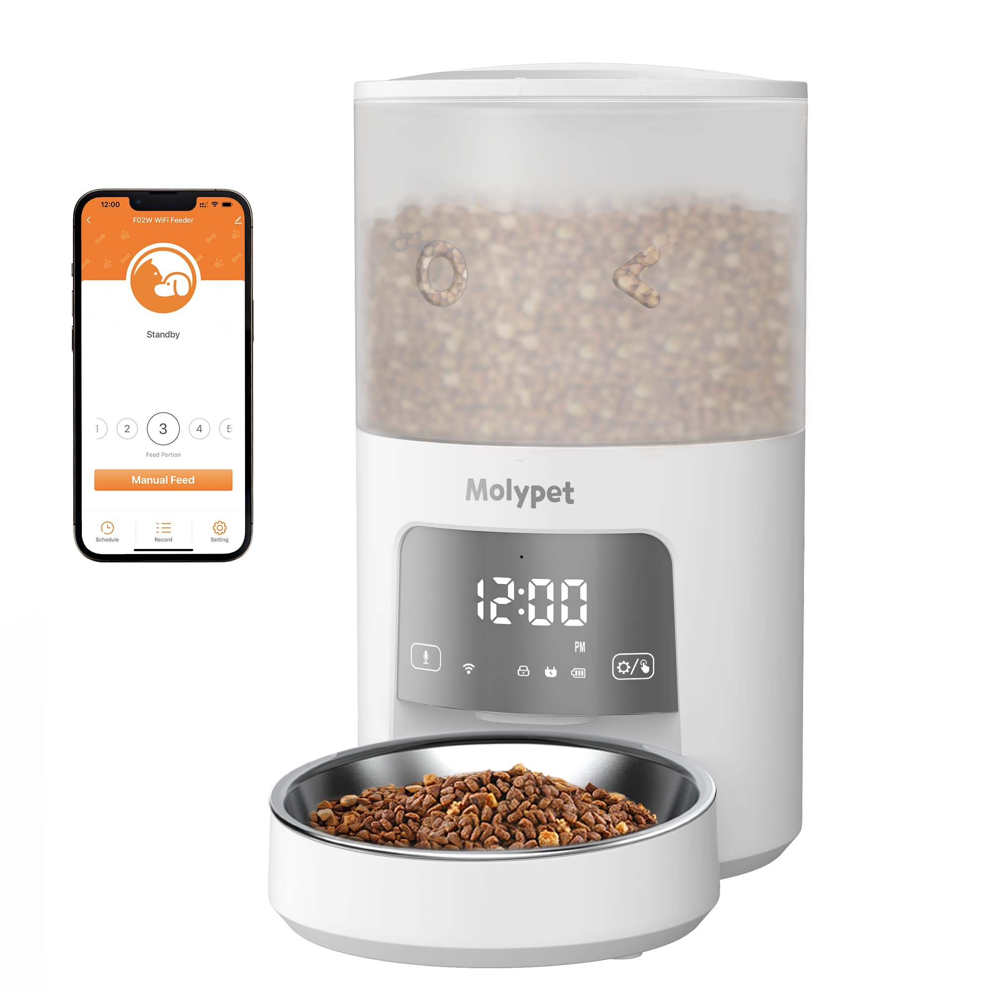 An application scenario or product detail of molypet automatic pet feeder - Image 4