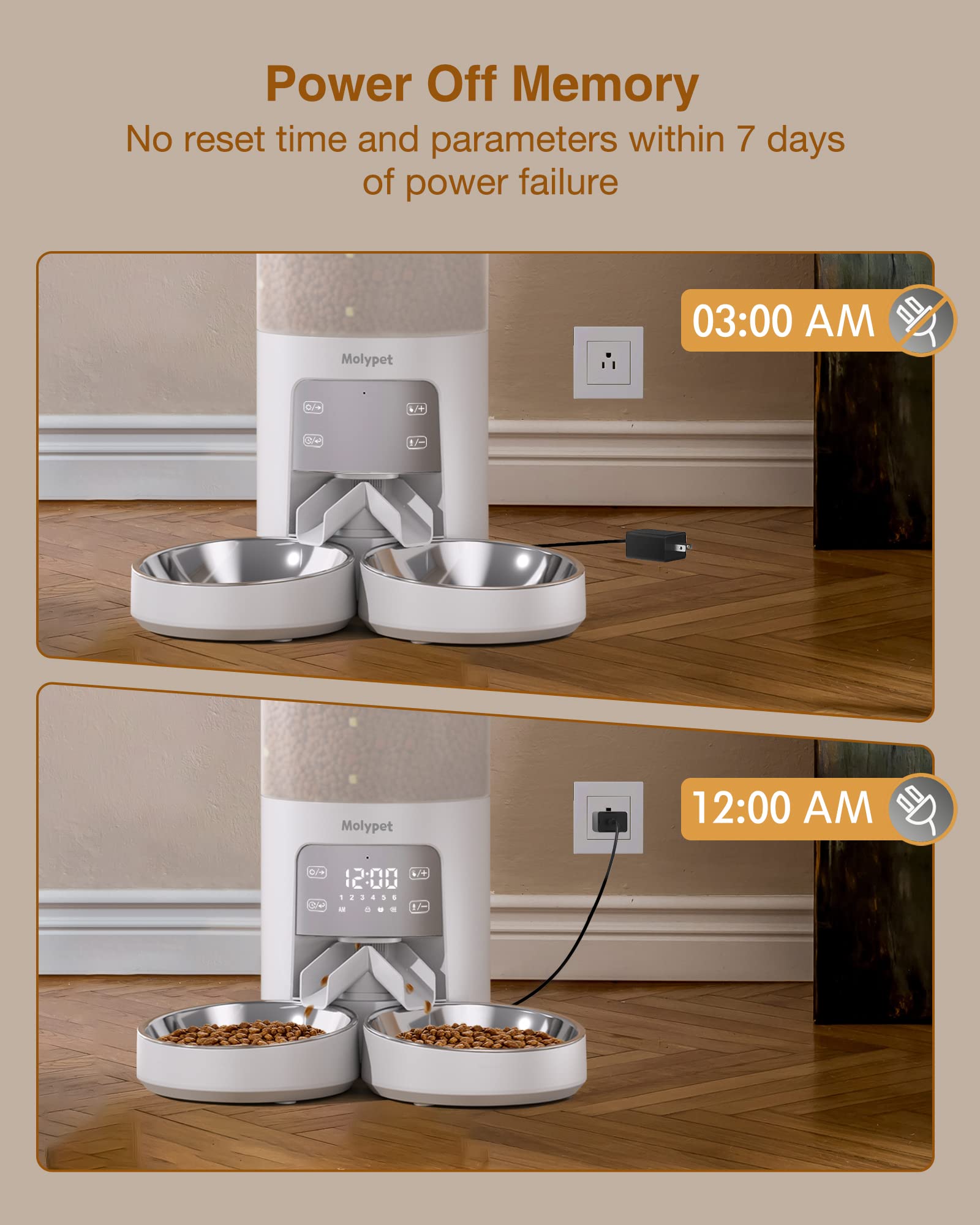 An application scenario or product detail of molypet automatic pet feeder - Image 12