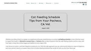 Montecito Animal Clinic - Personalized Cat Feeding Schedules